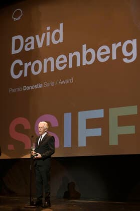 David Cronenberg bei der Verleihung des Donostia Awards für sein Lebenswerk auf dem 70. Internationalen Filmfestival San Sebastian Festival Internacional de Cine de San Sebastian im Theater Victoria Eugenia. San Sebastian, 22.09.2022