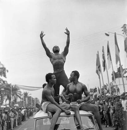 Brazzaville, Republic of the Congo 6060217 30.06.1965 Brazzaville, Republic of the Congo. Congolese people celebrate five years of liberation from colonialism. Yuriy Somov Brazzaville Congo  Copyright: xYuriyxSomovx