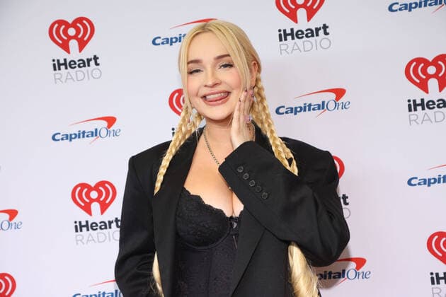 Kim Petras arrives for the iHeartRadio Music Festival at T-Mobile Arena in Las Vegas, Nevada on Friday, September 23, 2022.  LAV20220923004 JAMESxATOA