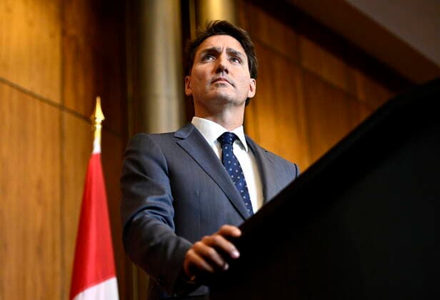 September 24, 2022, Ottawa, ON, CAN: Prime Minister Justin Trudeau listens to ministers as they speak via videoconference during a news conference on the federal government s response to Hurricane Fiona, in Ottawa, on Saturday, Sept. 24, 2022. Ottawa CAN  - ZUMAc35_ 20220924_zaf_c35_083 Copyright: xJustinxTangx