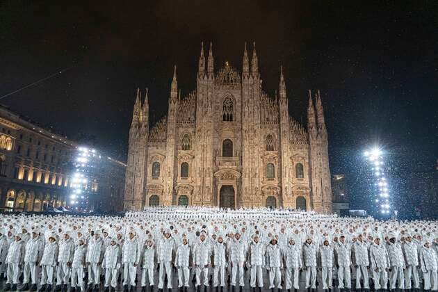 Entertainment Themen der Woche KW38 Entertainment Bilder des Tages Milan, Milan Fashion Week, Woman Spring Summer 2023. Milan, Women s Fashion, Spring Summer 2023. Moncler 70 party of the yearf Pictured: model  Copyright: xRiccardoxGIordanox xipa-agency.nx xmodaxmilanox