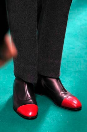 Schuhe von Eddie Redmayne bei der Verleihung des Golden Eye Award an Eddie Redmayne im Rahmen des Screenings des Netflix-Films The Good Nurse auf dem 18. Zurich Film Festival 2022 im Kongresshaus Zürich. Zürich, 25.09.2022