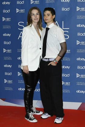 foto IPP Mario Romano Milano 25 9 2019 red carpet Serial Awards 2022 nella foto Stacey Woodfield e Charlie Moon (Elena Valicce) Italy Photo Press - World Copyright -SERIAL AWARD-