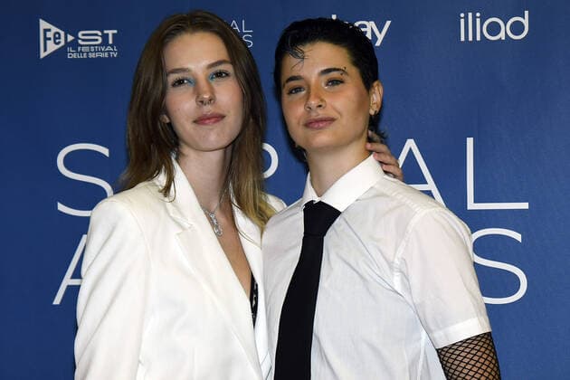 foto IPP Mario Romano Milano 25 9 2019 red carpet Serial Awards 2022 nella foto Stacey Woodfield e Charlie Moon (Elena Valicce) Italy Photo Press - World Copyright -SERIAL AWARD-