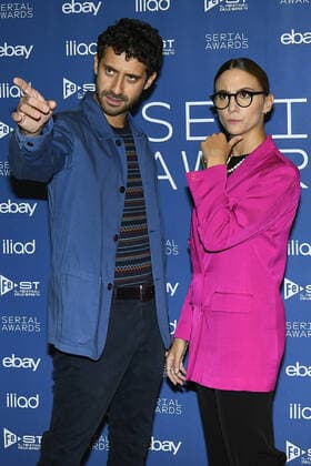 foto IPP Mario Romano Milano 25 9 2019 red carpet Serial Awards 2022 nella foto Edoardo Ferrario ed Aurora Leone (The Jackal) Italy Photo Press - World Copyright -SERIAL AWARD-