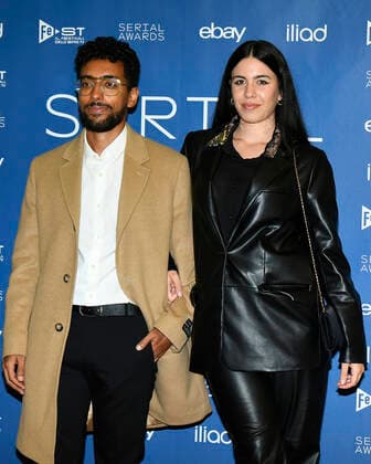foto IPP Mario Romano Milano 25 9 2019 red carpet Serial Awards 2022 nella foto Raissa Russi e Mohamed Ismail Bayed (Raissa e Momo) Italy Photo Press - World Copyright -SERIAL AWARD-