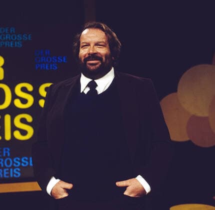 DER GROSSE PREIS Der Große Preis, ZDF Quizsendung, Deutschland, 1980, Stargast: Bud Spencer, italienischer Filmschauspieler. Der Grosse Preis, TV quiz show, Germany, 1980, star guest: Italian film actor Bud Spencer., Deutschland Copyright: kpa UnitedArchives55043411 EDITORIAL USE ONLY