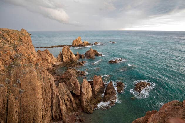 Creative Highlights World Las Sirenas, Suedspitze mit Felseninseln, Sirenas-Riff, Arrecife de las Sirenas, Spanien, Andalusien, Almeria, Cabo De Gata Nationalpark Las Sirenas, Arrecife de las Sirenas, Spain, Andalusia, Almeria, Cabo De Gata National Park BLWS673839 *** Las sirens, Southern tip with rocky islands, Sirenas Reef, Arrecife de Las sirens, Spain, andalusia, almeria, Cabo de Gata National Park Las sirens, Arrecife de Las sirens, Spain, andalusia, almeria, Cabo de Gata National Park BLWS673839 Copyright: xblickwinkel M.xWoikex