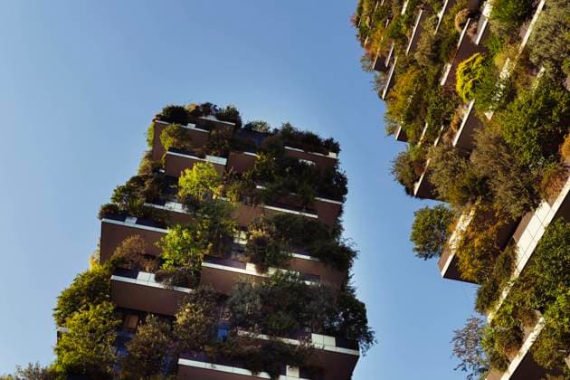 Modern building with vertical garden, JCCMF07158