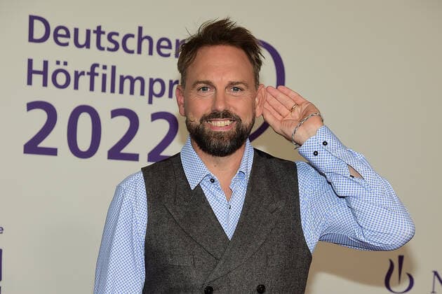 Verleihung des 20. Deutschen Hörfilmpreises Steven Gätjen, Moderatoer Verleihung des 20. Deutschen Hörfilmpreises 2022 in cen BOLLE Festsäle am Spree-Bogeni n Berlin am 27.09.2022