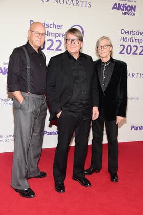 Verleihung des 20. Deutschen Hörfilmpreises Regener Pappik Busch, Band Verleihung des 20. Deutschen Hörfilmpreises 2022 in cen BOLLE Festsäle am Spree-Bogeni n Berlin am 27.09.2022