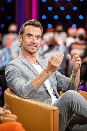 MDR - Riverboat. Moderator, Sänger und Schauspieler Florian Silbereisen anläßlich der Aufzeichnung der MDR - Talkshow Riverboat am 27.09.2022 in der Mediacity Leipzig. ( ST: 30.09.2022 ) 20220927SFL0092 *** MDR Riverboat host, singer and actor Florian Silbereisen on the occasion of the recording of the MDR talk show Riverboat on 27 09 2022 in the Mediacity Leipzig ST 30 09 2022 20220927SFL0092