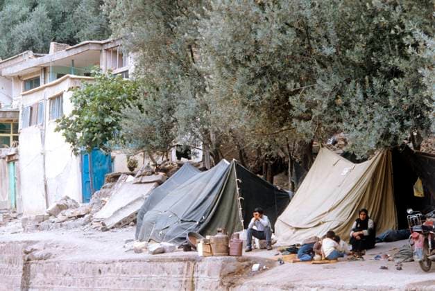 Earthquake aftermath 433063 23.06.1990 Earthquake aftermath: people that lost their homes staying in the tents. Ruben Mangasaryan Sputnik Iran  Copyright: xRubenxMangasaryanx