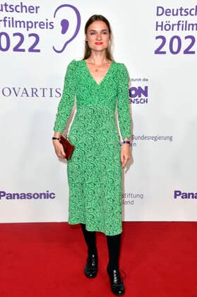 Josephin Busch bei der Verleihung des 20. Deutschen Hörfilmpreises 2022 in den Bolle Festsälen am Spree-Bogen. Berlin, 27.09.2022