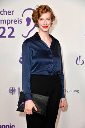 Luise Wolfram bei der Verleihung des 20. Deutschen Hörfilmpreises 2022 in den Bolle Festsälen am Spree-Bogen. Berlin, 27.09.2022