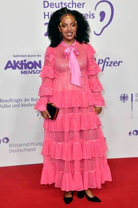 Benita Sarah Bailey bei der Verleihung des 20. Deutschen Hörfilmpreises 2022 in den Bolle Festsälen am Spree-Bogen. Berlin, 27.09.2022