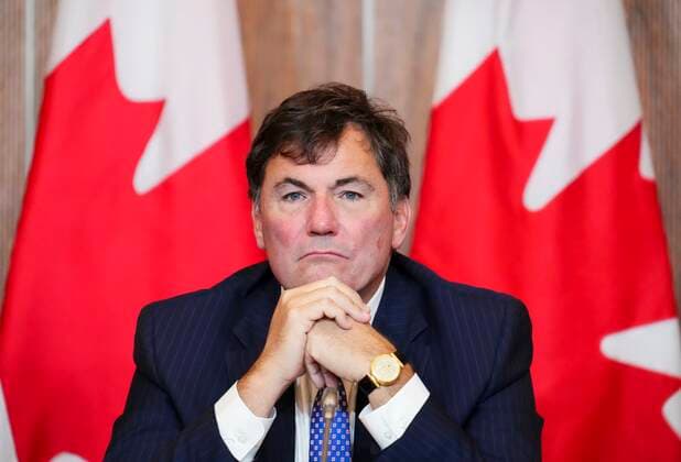September 28, 2022, Ottawa, ON, CAN: Minister of Intergovernmental Affairs, Infrastructure and Communities Dominic LeBlanc takes part in a press conference on the damage caused by hurricane Fiona, in Ottawa on Wednesday, Sept. 28, 2022. Ottawa CAN  - ZUMAc35_ 20220928_zaf_c35_007 Copyright: xSeanxKilpatrickx