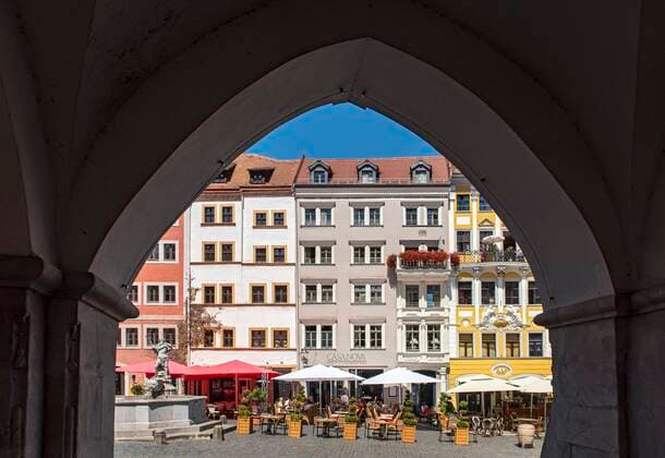  Zeile, Reihe, Häuser am Untermarkt, Untermarkt, Görlitz, Görlitz, Deutschland, Europa *** Line, Row, Houses on submarket, submarket, goerlitz, goerlitz, Germany, Europe Copyright: imageBROKER/PetrxSvarc ibxpsi08517625.jpg
