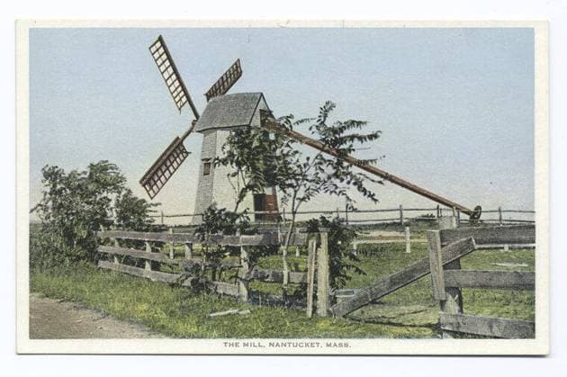 The Mill, Nantucket, Mass. still image. Postcards. 1898 - 1931. The Miriam and Ira D. Wallach Division of Art, Prints and Photographs: Photography Collection. Windmills , Massachusetts , Nantucket, Mills , Massachusetts , Nantucket Copyright: xpiemagsx nyplsipiepostcard28092022-351 !ACHTUNG AUFNAHMEDATUM GESCHÄTZT!