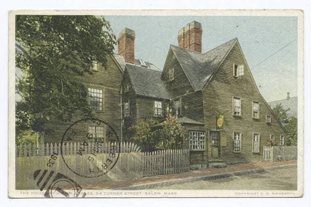 House of Seven Gables, 54 Turner Street, Salem, Mass. still image. Postcards. 1898 - 1931. The Miriam and Ira D. Wallach Division of Art, Prints and Photographs: Photography Collection. Houses , Massachusetts , Salem (Mass.) Copyright: xpiemagsx nyplsipiepostcard28092022-353 !ACHTUNG AUFNAHMEDATUM GESCHÄTZT!