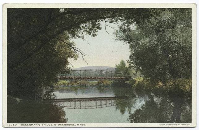 Tuckerman s Bridge, Stockbridge, Mass. still image. Postcards. 1898 - 1931. The Miriam and Ira D. Wallach Division of Art, Prints and Photographs: Photography Collection. Bridges, Massachusetts Copyright: xpiemagsx nyplsipiepostcard28092022-1442 !ACHTUNG AUFNAHMEDATUM GESCHÄTZT!