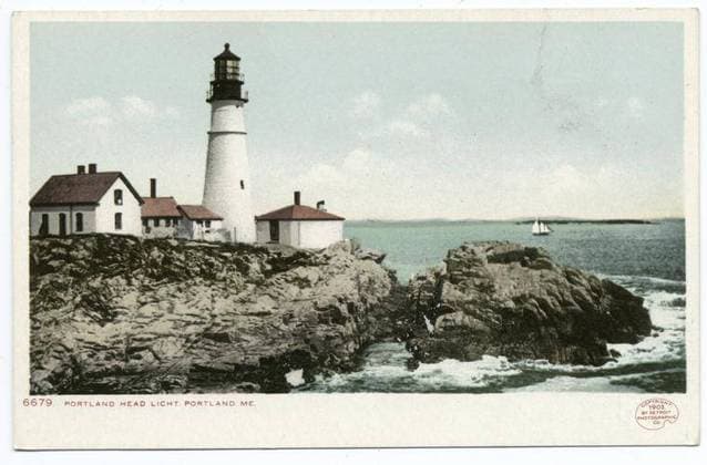 Portland Head Light, Portland, Me. still image. Postcards. 1902 - 1903. The Miriam and Ira D. Wallach Division of Art, Prints and Photographs: Photography Collection. Lighthouses , Maine , Portland, Portland (Me.) Copyright: xpiemagsx nyplsipiepostcard28092022-4934 !ACHTUNG AUFNAHMEDATUM GESCHÄTZT!