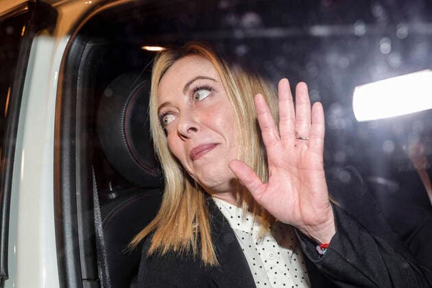 News Themen der Woche KW40 News Bilder des Tages October 3, 2022, Rome, Italia: President of Italian party Brothers of Italy (Fratelli d Italia), Giorgia Meloni, leaves the Lower House, in Rome, Italy, 03 October 2022. Giorgia Meloni, who looks set to become the next premier after her right-wing party spearheaded the right coalition to victory, is currently holding a series of meetings on the make-up of the new executive. ANSA GIUSEPPE LAMI Rome Italia  - ZUMAa110 20221003_zaf_a110_041 Copyright: xGiuseppexLamix