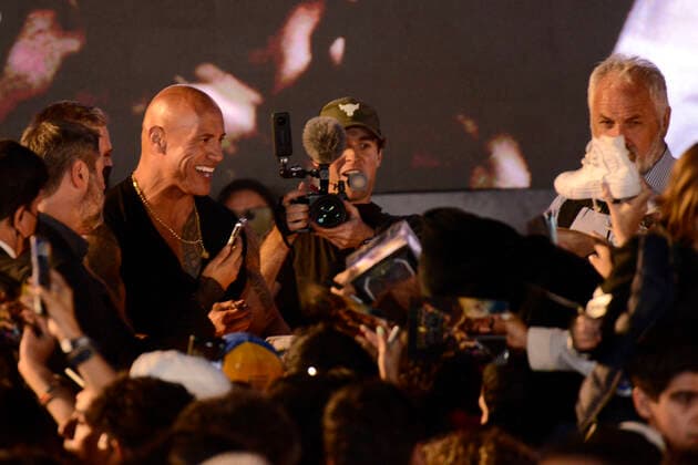October 3, 2022, Mexico City, Mexico: Actor Dwayne Johnson attends the Back carpet of Black Adam fan event at Diego Rivera Museum. on October 3, 2022 in Mexico City, Mexico. Mexico City Mexico - ZUMAe321 20221003_zia_e321_028 Copyright: xCarlosxTischlerxEyepixxGroupx