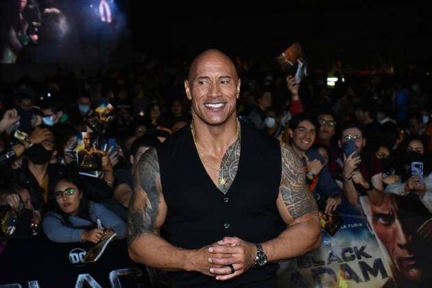 October 3, 2022, Mexico City, Mexico: Actor Dwayne Johnson attends the Back carpet of Black Adam fan event at Diego Rivera Museum. on October 3, 2022 in Mexico City, Mexico. Mexico City Mexico - ZUMAe321 20221003_zia_e321_040 Copyright: xCarlosxTischlerxEyepixxGroupx