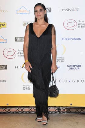 October 4, 2022, Rome, Italy: Lina Siciliano attends at the red carpet of the Globo d oro award 2022 at the Auditorium Parco Della Musica. Rome Italy - ZUMAs197 20221004_zaa_s197_381 Copyright: xCartellixMariox