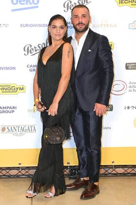 Lina Siciliano und Fabio PIccolella bei der 62. Verleihung des Globo d Oro 2022 im Auditorium Parco della Musica. Rom, 04.10.2022