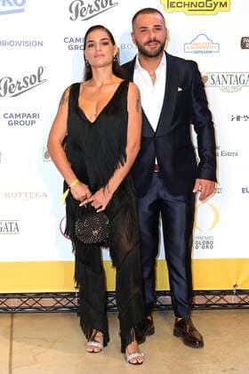 Lina Siciliano und Fabio PIccolella bei der 62. Verleihung des Globo d Oro 2022 im Auditorium Parco della Musica. Rom, 04.10.2022