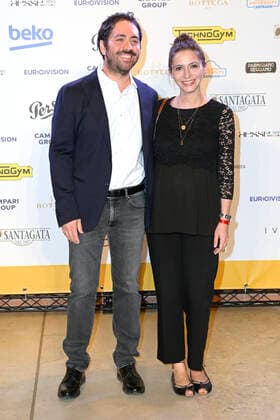 Matteo Rovere und Giulia Steigerwalt bei der 62. Verleihung des Globo d Oro 2022 im Auditorium Parco della Musica. Rom, 04.10.2022