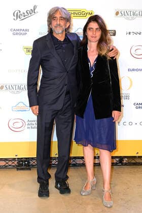 Sergio Rubini und Carla Cavalluzzi bei der 62. Verleihung des Globo d Oro 2022 im Auditorium Parco della Musica. Rom, 04.10.2022