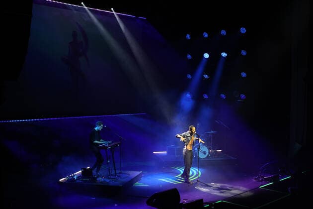 04.10.2022, Berlin - Deutschland. Preis für Popkultur, Event im Admiralspalast. Lie Ning spielt aus seinem Repertoire.