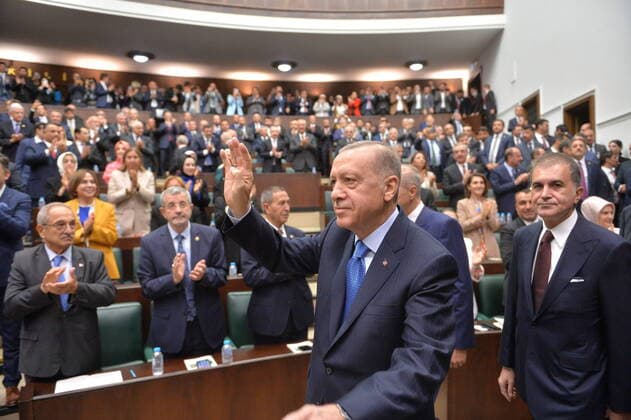 News Themen der Woche KW40 Turkey s President Recep Tayyip Erdogan addresses his ruling party lawmakers at the parliament, in Ankara, Turkey, October 5, 2022. ( Copyright: DepoxPhotos 17695442