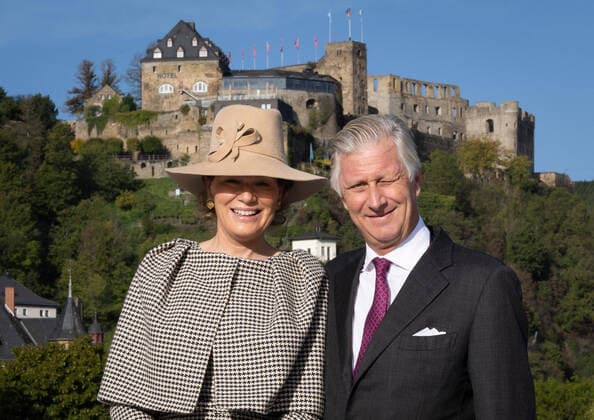 Bilder des Jahres 2022, Entertainment 10 Oktober Entertainment Themen der Woche KW40 Entertainment Bilder des Tages Queen Mathilde of Belgium and King Philippe - Filip of Belgium pictured during a cruise on the Rhine from Sankt Goar to Boppard, part of an official visit of the Belgian Royal Couple to the Federal Republic of Germany and Rhineland-Palatinate, Thursday 06 October 2022.  BENOITxDOPPAGNE 46361460