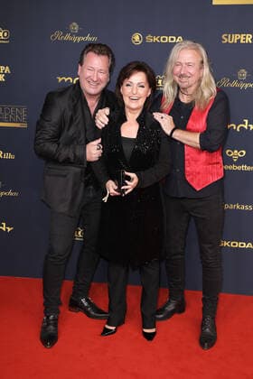 Claudius Dreilich, Ute Freudenberg und Bernd Roemer bei der Verleihung Die Goldene Henne am 7.10.2022 in Leipzig Die Goldene Henne 2022 Verleihung in Leipzig