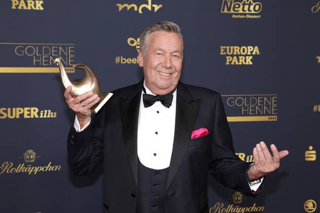Preisträger Roland Kaiser bei der Verleihung Die Goldene Henne am 7.10.2022 in Leipzig Die Goldene Henne 2022 Verleihung in Leipzig - Preisträger Gewinner