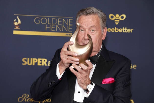 Preisträger Roland Kaiser bei der Verleihung Die Goldene Henne am 7.10.2022 in Leipzig Die Goldene Henne 2022 Verleihung in Leipzig - Preisträger Gewinner