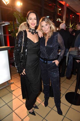 Natalia Klitschko, Kim Fisher bei der GOLDENE HENNE 2022 in der Media City in Leipzig am 07.10.2022 - Aftershowparty