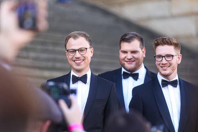 Trio 21meter60 bei der Verleihung des OPUS Klassik Award 2022 im Konzerthaus Berlin am Gendarmenmarkt. OPUS Klassik 2022