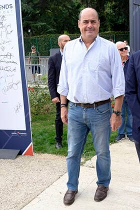 Nicola Zingaretti beim Tennis & Friends Event im Foro Italico. Rom, 09.10.2022