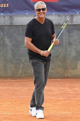 Rosario Fiorello beim Tennis & Friends Event im Foro Italico. Rom, 09.10.2022