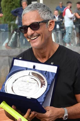 Rosario Fiorello beim Tennis & Friends Event im Foro Italico. Rom, 09.10.2022