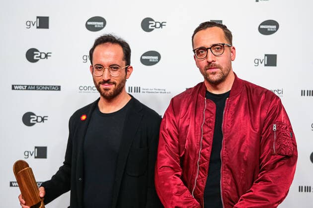 Igor Levit und Danger Dan bei der Verleihung des OPUS Klassik Award 2022 im Konzerthaus Berlin am Gendarmenmarkt. OPUS Klassik 2022