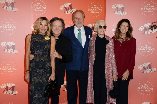 Milan, red carpet for the 150th anniversary of the Manzoni Theater. in the photo: Red Canzian, Arturo Artom  Copyright: xManuelexMangiarottix xipa-agencyx xManuelexMangiarottix