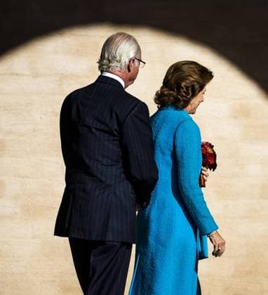 2022-10-12 12:05:25 STOCKHOLM - King Carl XVI Gustaf and Queen Silvia arrive at City Hall to meet Mayor Anna Margaretha Konig Jerlmyr during a three-day state visit by King Willem-Alexander and Queen Maxima to Sweden. ANP REMKO DE WAAL netherlands out - belgium out *** 2022 10 12 12 05 25 STOCKHOLM King Carl XVI Gustaf and Queen Silvia arrive at City Hall to meet Mayor Anna Margaretha Konig Jerlmyr during a three day state visit by King Willem Alexander and Queen Maxima to Sweden ANP REMKO DE WAAL netherlands out belgium out  Copyright: xx x456099407x originalFilename: 456099407.jpg