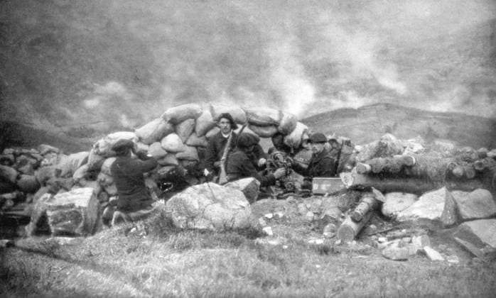 RECORD DATE NOT STATED French Chasseurs Alpins fighting in Alsace, June 1915, (1926). The Chasseurs Alpins are the French Army s mountain infantry. French Chasseurs Alpins fighting in Alsace, June 1915, (1926). Artist: Unknown 