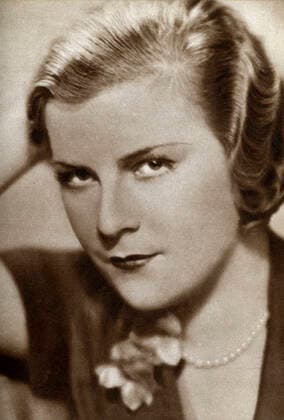 RECORD DATE NOT STATED Renate M& xfc;ller, German actress, 1933. M& xfc;ller (1906-1937), entered films in the late 1920s in Berlin and quickly became popular. A blue-eyed blonde, she was considered to be one of the great beauties of her day and along with Marlene Dietrich was seen as the embodiment of fashionable Berlin society. Her death in a fall from a hotel window in 1937 remains unexplained. Some sources believe that it was murder or suicide resulting from M& xfc;ller s unwillingness to appear in Nazi propaganda films and refusal to end her relationship with her Jewish lover. Renate M& xfc;ller, German actress, 1933. Artist: Unknown 